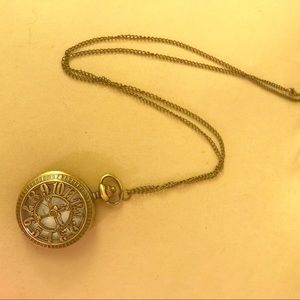 Old-fashioned,  “Clock” Necklace